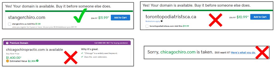 purchasing domains